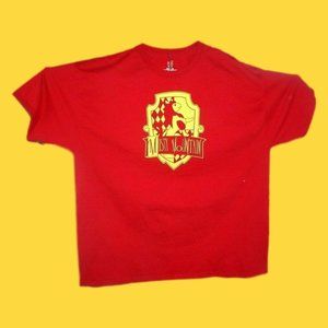 Hanes Men's T-Shirt Tag-less Red 100% Pre-shrunk CMisty Mountain Printotton  2XL